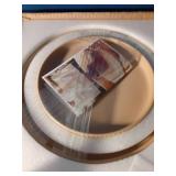 FOBENTA Dinnerware Sets for 4,Microwave Safe Plates and Bowls Sets,12 Piece Dylan Dish Set,Reactive Glaze Stoneware Dinnerware Set (Matte Reactive Khaki Beige, Service for 4 (12pcs))