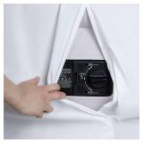 Bedecor Fitted Sheet for Air Mattress Inflate Without Disassembly Convenient & Firm Deep up to 21\" White -Queen