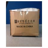 Bedecor Fitted Sheet for Air Mattress Inflate Without Disassembly Convenient & Firm Deep up to 21\" White -Queen