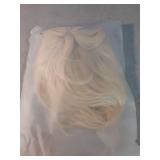 Short Blonde 613 Platinum Shaggy Layered 80s Mullet Pixie Wig with Bangs Wolf Cut Curly 90s Synthetic Funny Fake Fun Hair Replacement Wigs for White Women Daily Party Cosplay Halloween Costume Use