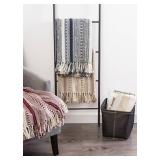 DII Braided Striped Decorative Throw Blanket, 50x60, Stone