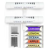 Vent Scent Whole Home Air Freshener | Only Four Scented Sticks Included | Passive Essential Oil Diffuser | Easier Placement Than HVAC Furnace Filter or AC | Adjustable House Freshener & Fragrance Syst