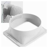 5.9 Inch Portable Air Conditioner Exhaust Hose Coupler, Square to Round Coupler, Window Adapter Mobile Air Conditioner Accessoriesâ Not Universal, Check Compatibility(Square)