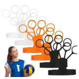 Haull 6 Pieces Basketball Shooting Aid Flickglove Basketball Training Equipment Trainer for Improving Shot and Power Stretchy Silicone Glove for Ball Sports