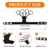 Haull 6 Pieces Basketball Shooting Aid Flickglove Basketball Training Equipment Trainer for Improving Shot and Power Stretchy Silicone Glove for Ball Sports