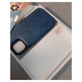 DJDUCK Designed for iPhone 13 Case Wallet with Card Holder, [Magnetic Clasp Cover] [RFID Blocking Leather Protection] Shockproof Women Men Cases 6.1 Inch for Apple 13 Bright Blue