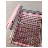 DIY Lash Extension Kit Natural Look Wispy Lash Clusters D 154 pcs Lashes Clusters 8-16 mm Eyelash Extension Kit Lash Bond and Seal Lash Tweezers Individual Lashes Lash Cluster Kit For Beginners