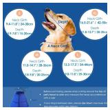 SUNFURA Dog Cone - Soft Cone for Dogs to Stop Licking, Pet E-Collar Alternative After Surgery, Adjustable Pet Recovery Collar for Wound Healing, Blue Large