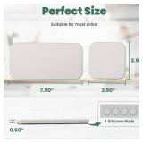 3PCS Water Absorbing Diatomaceous Earth Tray for Sink, Fast Drying Soap & Toothbrush Holders for Bathroom Counter, 1 Stone Tray, 2 Stone Coasters