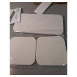 3PCS Water Absorbing Diatomaceous Earth Tray for Sink, Fast Drying Soap & Toothbrush Holders for Bathroom Counter, 1 Stone Tray, 2 Stone Coasters