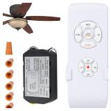 LPHUMEX Ceiling Fan Light Remote Control Kit with Ultra-Small Receiver â Ceiling Fan Speed, Timer & Light Control, Universal Compatibility for AC Motor Hunter/Honeywell/Hampton Bay/Other Ceiling 