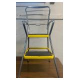 Vintage COSCO Step Stool Ladder (Yellow & Chrome)
