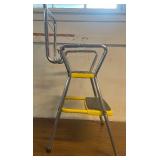 Vintage COSCO Step Stool Ladder (Yellow & Chrome)