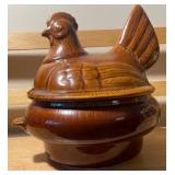 Vintage Hen Soup Tureen – Marked: Calif USA C-40