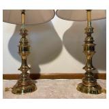 Pair of Classic Brass Table Lamps
