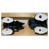 Pair of Colorful Rooster Figurines