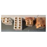 Handcrafted Wooden Angel Candle Holders (Doubles)