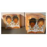 Handcrafted Wooden Angel Candle Holders (Doubles)
