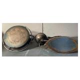 Vintage Gas Iron & Early Metal Stove-Top Iron Duo