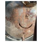 Vintage Gas Iron & Early Metal Stove-Top Iron Duo