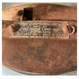 Vintage Gas Iron & Early Metal Stove-Top Iron Duo