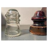Vintage Insulators, Kerr Mason Jar w/Sprayer Attachment & Smudge Pot/Highway Torch