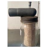 Vintage Insulators, Kerr Mason Jar w/Sprayer Attachment & Smudge Pot/Highway Torch