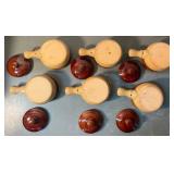 Set of 6 Vintage Stoneware Soup/Chili Crocks with Lids