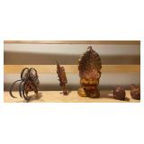 Mixed Rooster & Chicken Decor Lot – Straw Craft, Ceramic & Resin