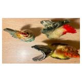 Vintage Rooster Décor Collection + Hand-Carved Wooden Bird Napkin Ring Holder