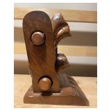 Vintage Rooster Décor Collection + Hand-Carved Wooden Bird Napkin Ring Holder