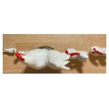 White Rooster & Hen Figurine & Shaker Collection (5 pcs)