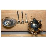 Vintage Ornate Silver-Plate Coffee Server & Serving Set