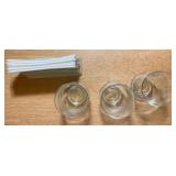 Pfaltzgraff “Heirloom” Glass Tumblers & Napkin Holder Set