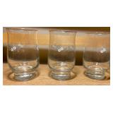 Pfaltzgraff “Heirloom” Glass Tumblers & Napkin Holder Set