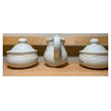 Pfaltzgraff “Heirloom” Sugar & Creamer Set (3 Pc Total)
