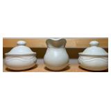 Pfaltzgraff “Heirloom” Sugar & Creamer Set (3 Pc Total)