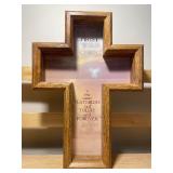Religious Décor Lot – Last Supper Print, Cross Frames & Jesus Night Light