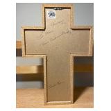 Religious Décor Lot – Last Supper Print, Cross Frames & Jesus Night Light