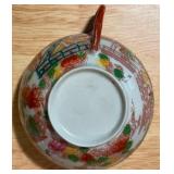 Silver Teapot & Assorted Decorative Teacups Lot