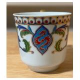 Silver Teapot & Assorted Decorative Teacups Lot