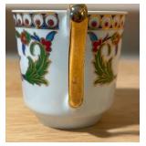 Silver Teapot & Assorted Decorative Teacups Lot