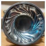 Vintage Silver Teapot, Pedestal Dish & Porcelain Cups Lot