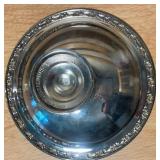 Vintage Silver Teapot, Pedestal Dish & Porcelain Cups Lot