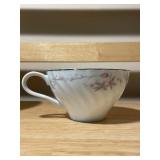 Vintage Silver Teapot, Pedestal Dish & Porcelain Cups Lot