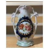 Vintage Silver Teapot, Pedestal Dish & Porcelain Cups Lot