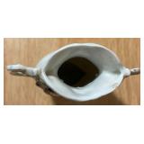 Vintage Silver Teapot, Pedestal Dish & Porcelain Cups Lot