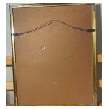 Floral Décor Lot – Framed Art, Table Lamp & Vase Arrangement