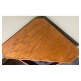 Corner Oak TV Cabinet / Entertainment Stand