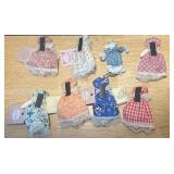 Handcrafted Stoneware Nesting Bowls and Vintage style Dolls and Magnets